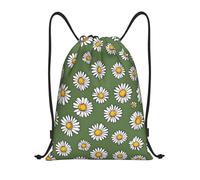 YZHYWJFF Cartoon Daisy Blossom Printed Lightweight Drawstring Pocket With Adjustable Shoulder Straps