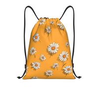 YZHYWJFF Cartoon Daisy Blossom Printed Lightweight Drawstring Pocket With Adjustable Shoulder Straps
