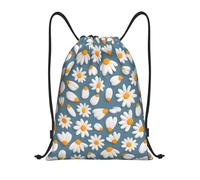YZHYWJFF Cartoon Daisy Petal Printed Lightweight Drawstring Pocket With Adjustable Shoulder Straps