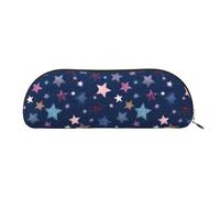 YZHYWJFF Five Point Star Printed Leather Semi-Circular Storage Bag, Suitable for School, Work, and Business Travel