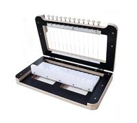 YZHYYDS 12 Wire Wooden Soap Cutter, Professional Soap Cutter, Multi Soap Cutter, Cuts 1-12 Bars, Soap Cutting Thickness: 2.5cm, Even Cuts, for Soaps Loaf, Candles, Cheese, Butter Trimming