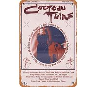 Yzixulet Cocteau Twins Heaven or Las Vegas Poster Retro Metal Tin Vintage Sign 12 X 8 Inch Home Bar Man Cave Wall Decor