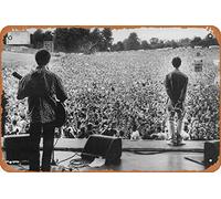 Yzixulet Liam Gallagher Poster Oasis Knebworth Print Poster Retro Metal Tin Vintage Sign 12 X 8 Inch Home Bar Man Cave Wall Decor
