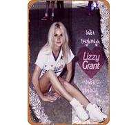 Yzixulet LIZZY GRANT POSTER Poster Retro Metal Tin Vintage Sign 12 X 8 Inch Home Bar Man Cave Wall Decor