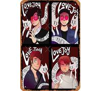 Yzixulet Lovejoy Band Poster Retro Metal Tin Vintage Sign 12 X 8 Inch Home Bar Man Cave Wall Decor