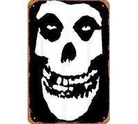 Yzixulet Mens Misfits Fiend Skull Poster Retro Metal Tin Vintage Sign 12 X 8 Inch Home Bar Man Cave Wall Decor