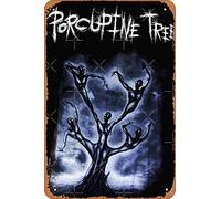 Yzixulet Porcupine Tree Music Rock and Heavy Metal Logo Ecelna Poster Retro Metal Tin Vintage Sign 12 X 8 Inch Home Bar Man Cave Wall Decor