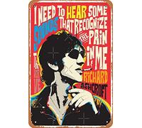 Yzixulet Richard Ashcroft Pop Art Quote Art Print Retro Metal Tin Vintage Sign 12 X 8 Inch Home Bar Man Cave Wall Decor