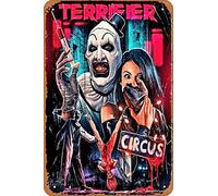 Yzixulet Terrifier Movie Horror Art Poster Poster Vintage 8" x 12" Metal Tin Sign Funny Man Cave Decor