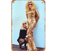 Yzixulet Trixie and Katya Poster Metal Sign Retro Home Decorative Vintage Tin Sign 12 x 8 Inch