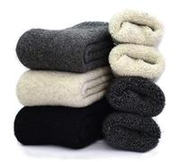 YZKKE 3Pack Mens Super Thick Wool Warm Socks - Soft Comfort Casual Crew Winter Socks Size 6-11