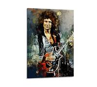 YZLI 80s Guitarist Brian Harold May Cbe Canvas Art Poster and Wall Art Picture Print Modern Family bedroom Decor Posters 24x36inch(60x90cm)