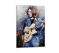 YZLI 80s Guitarist John Lennon Canvas Art Poster and Wall Art Picture Print Modern Family bedroom Decor Posters 16x24inch(40x60cm)