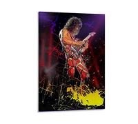 YZLI Music Songwriter Guitarist Eddie Van Halen Canvas Art Poster and Wall Art Picture Print Modern Family bedroom Decor Posters 20x30inch(50x75cm)