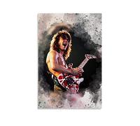 YZLI Music Songwriter Guitarist Eddie Van Halen Poster Decorative Painting Canvas Wall Art Living Room Posters Bedroom Painting 12x18inch(30x45cm)