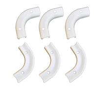 YZM 1/4-inch Tube Flow Bend Clip, 6-pack, 90-degree Bend Fitting