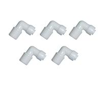 YZM Quick Connect Fittings RO Water Filters (5, Elbow, 3/8" Male x 1/4" OD Tube)