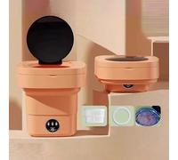 YZMJXNYY Portable Washing Machine, 2 In 1 Small Washing Machine, Foldable Collapsible Mini Washer and Spin Drying, Cleaning for Underwear, Baby Clothes, Sock, Small Delicates(Red,20L)