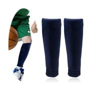 YzmrBdqc Football Sock Sleeves to Pair with Grip Socks, Men's Plain Footless Sleeve Sock Football, 1 Pair Sleeve Socks with Calf Comfort Mesh, Suitable for Basketball Running and Sports