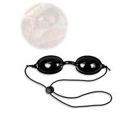 YzmrBdqc Solarium Glasses,Safety Tanning Goggles,UV Protective Glasses, Durable Eye Patch,Light Protection Eyewear,Beauty Instrument Eye Protection Goggles,for Infrared LED Light Therapy- Black