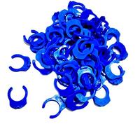 YZMSZ 5/16" O.D. Tube Fitting Blue Locking Clip Clamps for RO Reverse Osmosis Water Filtration Systems or Other Quick Connect Fitting Replacement Parts Accessory,pack of 100.