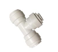 YZMSZ 5/16 to 1/4 to 5/16 inch O.D. Reducing Tee Union Quick Connector Push-In Tube Fitting, Push to Connect part for Reverse Osmosis Water Filter Purifier (Pack of 10)