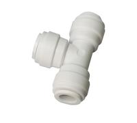 YZMSZ Food-Grade Quick Connector Push-in Tube Fitting, 5/16" O.D. Tee Union Push to Connect Part for Reverse Osmosis Water Filter Purifier (Pack of 10)