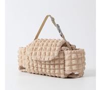 YZNLOQ Baby Pushchair Organiser Universal Stroller Organizer with 2 Cup Holder Large Capacity Baby Stroller Hanging Bubble Bag Mommy Bag Fits for Stroller Accssories and Most Strollers (Khaki)