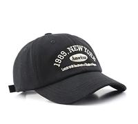 YZNLOQ Men and Woman's Baseball Caps Adjustable Casual Embroidered 1989 New York American Cotton Sun Hats Unisex Solid Color Visor Hats Quick Dry Sports Hat Black - 1989