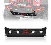 YZONA for JK Off-Road Front Skid Plate Steel Bumper Cover Compatible with 2007-2018 Jeep Wrangler JK JKU Unlimited (2/4 Doors), Bolt-on Lower Guard Plate (Not Suitable for Original Factory Bumpers)