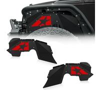 YZONA Front Inner Fender Liners Compatible with 2007-2018 Jeep Wrangler JK & JKU Unlimited Sport Sahara Rubicon, Bolt-on Style Fenders Flares Steel Wheel Well Cover Mud Guards (2/4 Doors)