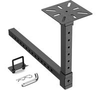 YZONA Heavy Duty Hitch Mount Vise Plate Bracket, Adjustable Steel Trailer Receiver Support Stand, 2" Universal Fit, Ideal for Vehicle Repairs, Metalworking, Welding, Toolbox & Outdoor Use