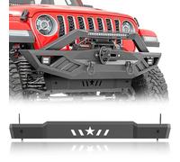 YZONA Skid Plate Front Bumper Cover Compatible with 2018-2025 Jeep Wrangler JL JLU & 2020-2025 Gladiator JT, Lower Guard Engine Protector (Not Fits Original Factory Bumpers)
