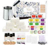 Yzoo Complete Candle Making Kit for Adults - DIY Candle Supplies with Soy Wax, Wax Melter, Scents, Dyes, Wicks & More - Arts & Crafts Kits