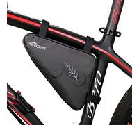 YzoTek Bike Frame Bag - Bicycle Waterproof Front Frame Triangle Saddle Storage Bag, Large Capacity Cycling Accessories Tool Storage Pouch for Road Mountain Bike Riding