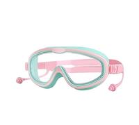 YzoTek Kids Swimming Goggles - HD Large Frame Anti-Fog Waterproof Wide View Pool Goggles with One-piece Earplugs for Children & Teens Age 3-16