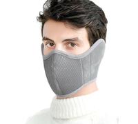 YzoTek TecHong 360 Degree Wrap Winter Warm Mask with Ear Cover - Unisex Dustproof Breathable Face Mouth Cover Earflaps