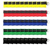 Yzpacc Set of 50 CPR Mask, Disposable CPR Shield Emergency Mask Key Chain Ring, with One-Way Valve Breathing Barrier for First Aid or AED Training