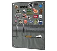 Yzpacc Tactical Patch Display Board, Loop-Surface Foldable Combat Morale Military Patch Hang Holder Panel for Military Army