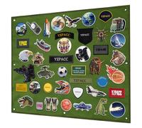 Yzpacc Tactical Patch Display Board, Loop-Surface Foldable Combat Morale Military Patch Hang Holder Panel for Military Army