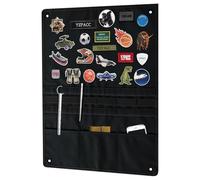 Yzpacc Tactical Patch Display Board, Loop-Surface Foldable Combat Morale Military Patch Hang Holder Panel for Military Army