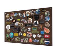 Yzpacc Tactical Patch Display Board, Loop-Surface Foldable Combat Morale Military Patch Hang Holder Panel for Military Army
