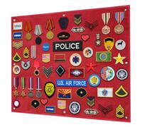 Yzpacc Tactical Patch Display Board, Loop-Surface Foldable Combat Morale Military Patch Hang Holder Panel for Military Army