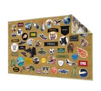 Yzpacc Tactical Patch Display Board, Loop-Surface Foldable Combat Morale Military Patch Hang Holder Panel for Military Army
