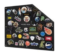 Yzpacc Tactical Patch Display Board, Loop-Surface Foldable Combat Morale Military Patch Hang Holder Panel for Military Army