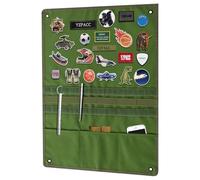 Yzpacc Tactical Patch Display Board, Loop-Surface Foldable Combat Morale Military Patch Hang Holder Panel for Military Army