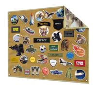 Yzpacc Tactical Patch Display Board, Loop-Surface Foldable Combat Morale Military Patch Hang Holder Panel for Military Army