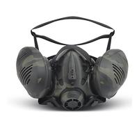 Yzpacc Tactical Respirator Mask Airsoft Face Protection Mask Paintball Half Face Mask Tactical Face Mask for Paintball Airsoft Hunting Shooting CS Game Halloween Party