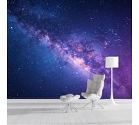 Yzpallescene Custom Size Wall Mural Milky Way Galaxy Night Sky Cosmic Stars Panorama Removable SelfAdhesive Wall Fabric Large Wallpaper Photo for Living Room