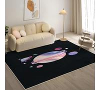 YZQGLHP Astronautics Area Rugs, Planet Carpets, Washable Rug 160x230 cm Anti-Slip Non Shedding, Soft Low Pile Rugs for Bedroom Living Room Office Area Kitchen Decor